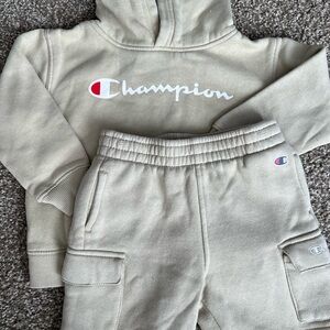 Champion Kids Beige Jogger Set